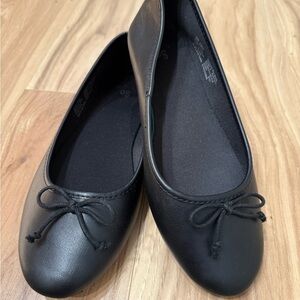 SO Black Kids Ballet Flats Dress Shoes with Bow
